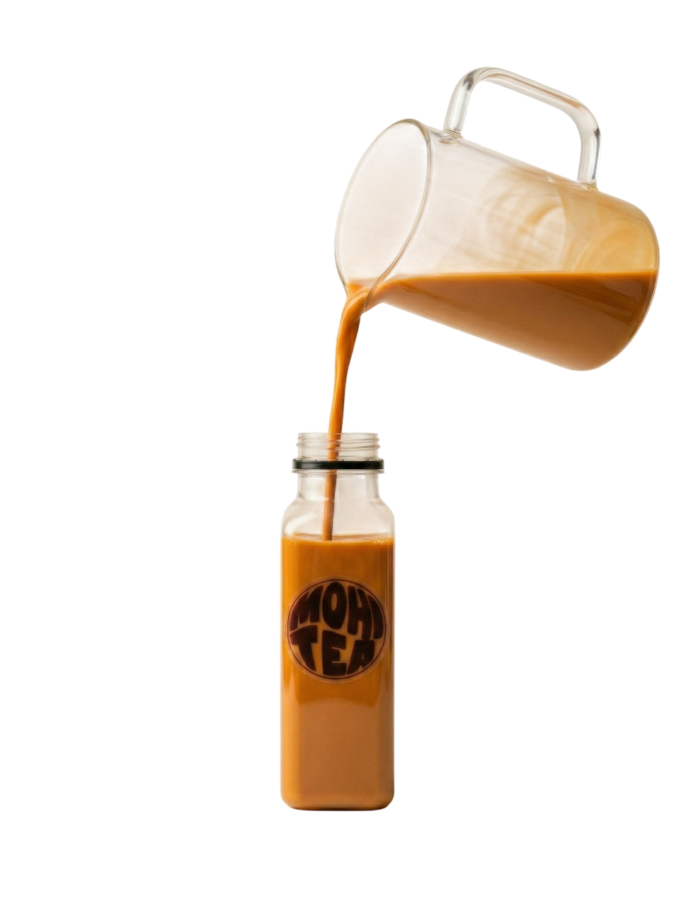 Thai Milk Tea being poured